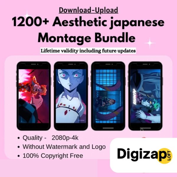 1200+ Aesthetic Japanese Animation montage Reels bundle