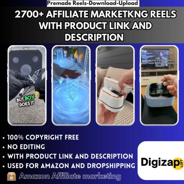 2700+ Affiliate marketing Reels with Product link and Description