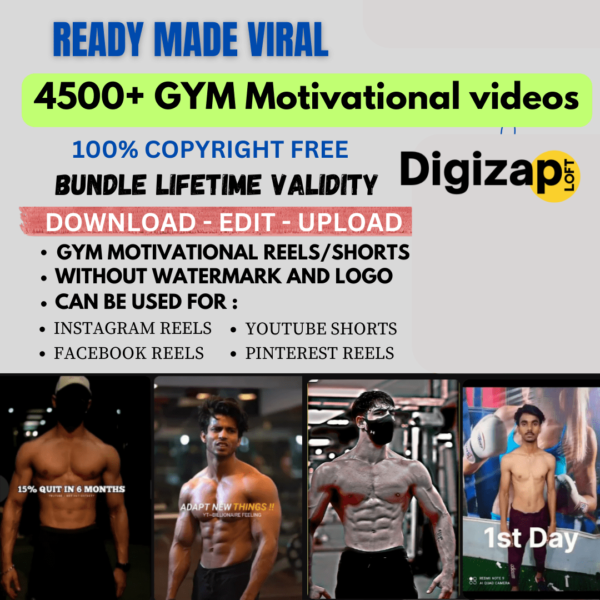 4500+ GYM Motivational Reels bundle